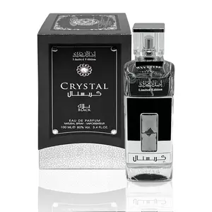 Ard Al Zaafaran Crystal Black Eau de Parfum Spray for Unisex 3.4 Ounce Classic Scent with Juniper Grapefruit and Rosewood Notes