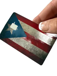 Puerto Rico Flag Credit Card Skin - Authentic Design with Star and Striped