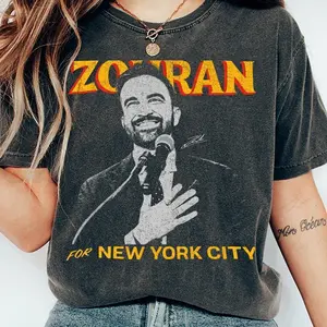 Comfort Colors Zohran for New York City Shirt, NYC's First Muslim Mayor T-shirt, Zohran Mamdani Democrats Tee