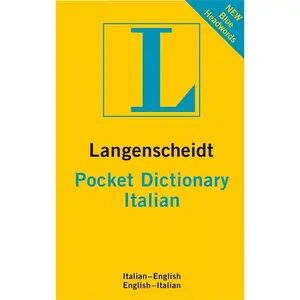 USED-Pocket Italian Dictionary by Langenscheidt (Vinyl Bound)