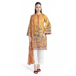 Mustard-Cambric-2 Piece-(WPSDPBW25B11D14) J(114) (Y-123)
