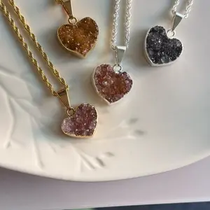 Druzy Amethyst Necklace (small)