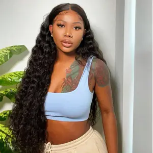 Wiggins Hair Long Loose Deep Wave 13x4 Lace Front Wigs Human Hair Pre Bleached And 7x4 Closure Wig Glueless Wigs Beginner Friendly