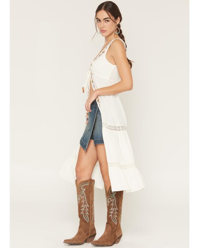 Shyanne Women's Embroidered And Lace Kimono - Swsp26v5-Crm