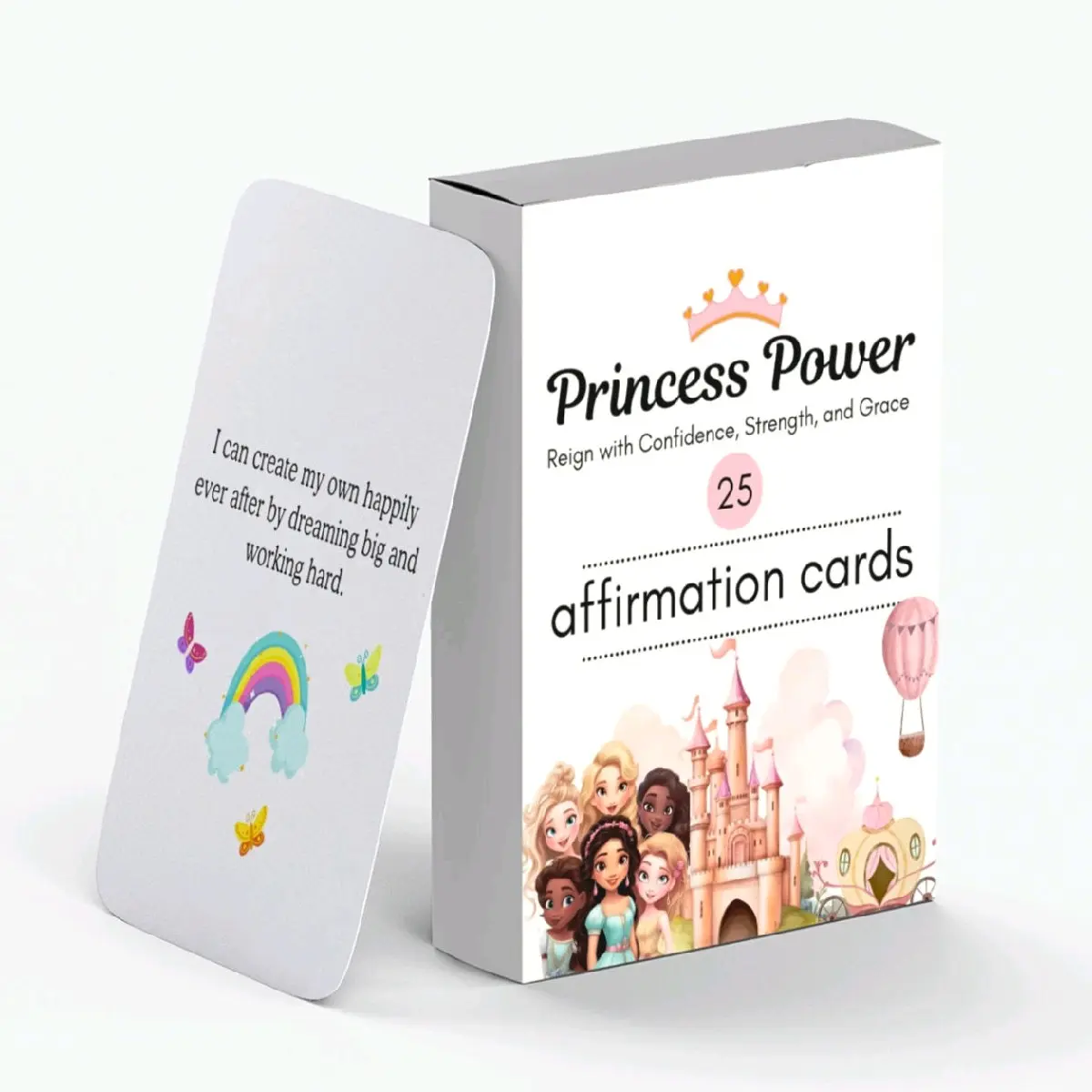 Affirmation Cards for Kids – 25 Daily Affirmations for Confidence, Self-Esteem, and Positive Thinking, Gifts for Girls