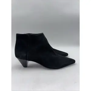Mercedes Castillo Wmn Julienne Black Suede Pointy Ankle Boots Size 10/40