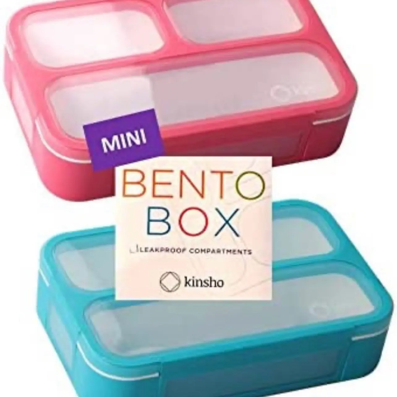 Small Bento Lunch Boxes | MINI Leak-proof Boxes, Pink and Blue Set of 2 - NWT