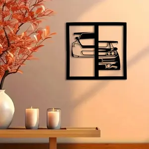 1pc Honda S2000 Metal Wall Art, Honda S2000 Statue Mural, Perfect for Garage, Car Enthusiast Space, Automotive Decor, Car Show Day Decor, Ideal Gift for Honda Fans,Perfect For Halloween/Christmas/Easter decor.