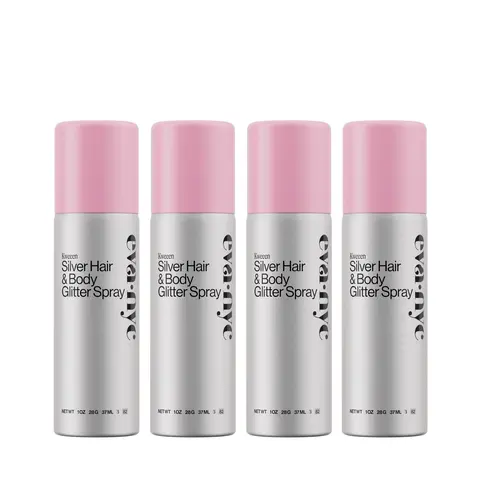 Eva NYC Kweeen Party Bundle, Travel Size Glitter Spray (Set of 4)