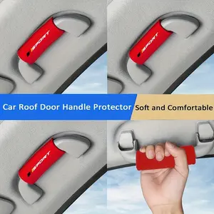 4-Piece Plush Car Roof Door Handle Protector, Car Armrest Gloves