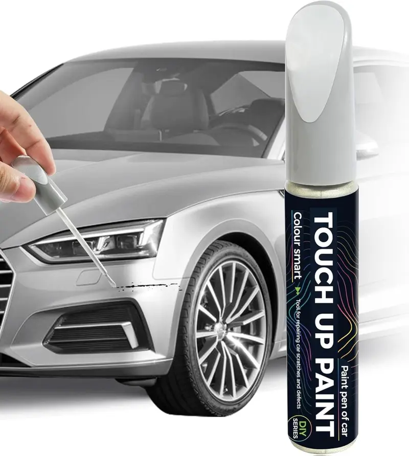 Paint Pen,Touch Up Paint Pen,Car Accessories,Erase Car Scratches,Car Paint,Car Paint Scratch Repair,Touch Up Paint for Cars,Car Scratch Remover Pen,Quick and Easy Car Scratch Repair (Silver)