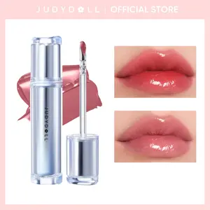 JUDYDOLL Ice Watery Lip Gloss, Blur, Mirror Lip Glaze, Glossy Lip Stain, Transfer-Proof, Metal Applicator, Waterproof, Long-Lasting, Moisturizing Shine, Hydrating, Buildable Color, Plumping, Not Easy To Fade, Lightweight, Summerwins