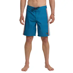 Quiksilver | Fade Lines Panel 19" Boardshorts | Men's SURFSILK Performance Fabric 4-Way Stretch | Surf & Swim & Beach Days | Fathers Day