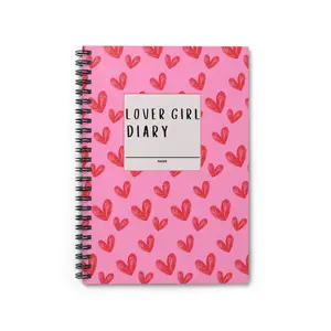 Lover Girl Diary Journal, Dating Life, Crushes, Spiral Notebook - Ruled Line, Gift for Teens, Writing Notebook, Relationship Journal, Love