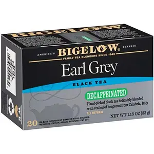 Bigelow Tea Decaffeinated Earl Grey Black Tea, Decaf Tea, 20 Count Box (Pack of 6), 120 Total Tea Bags