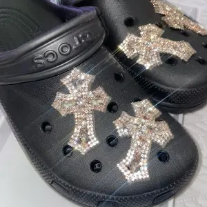 Jibbitz Bling Cross Shoe Decoration Charm Pair