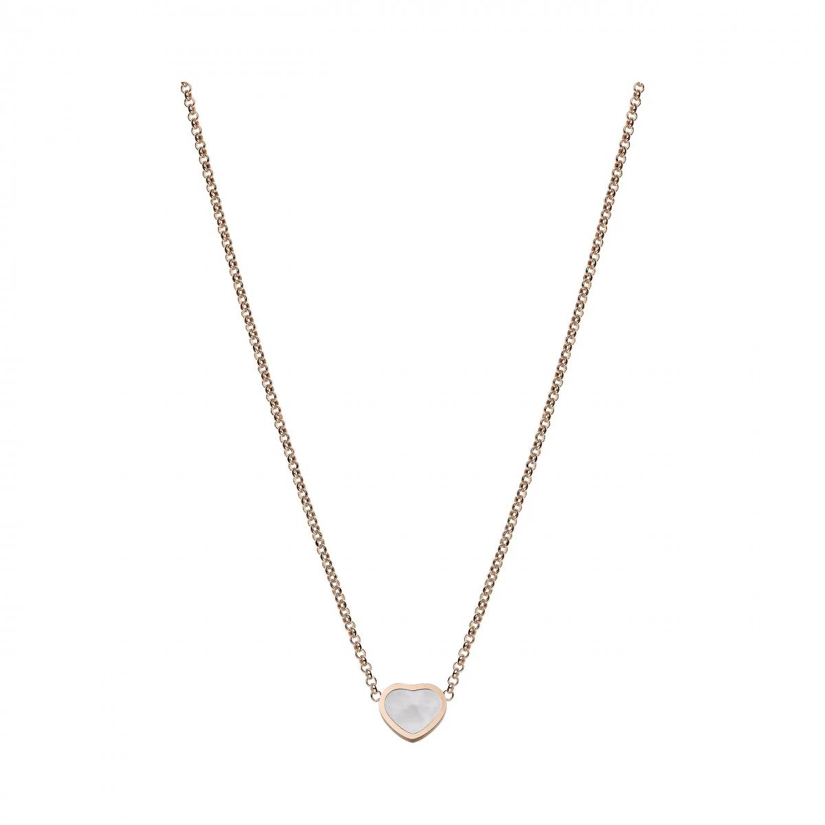 Timeless Rose Gold Red High Quality Heart Necklace Modern Style Everyday Luxury Staple