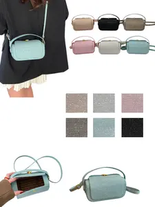 Luxury Mini Crossbody Bag with Lock, Elegant Design, Multiple Colors Available, Perfect for Weddings & Parties