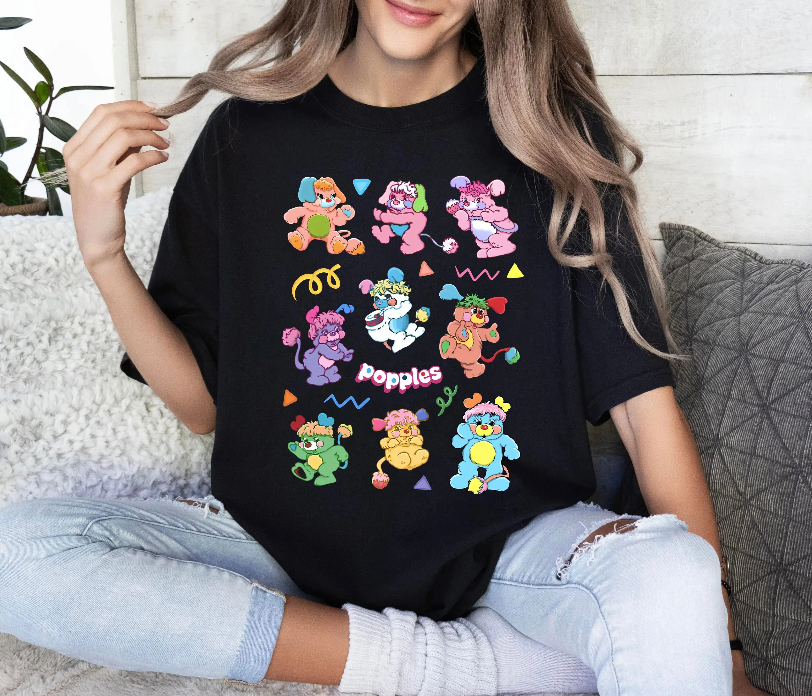 Popples Retro Shirt, 80s Nostalgia Shirt, Popples Characters Art Unisex Shirt, Birthday Party Shirt, 80s Cartoons Shirt