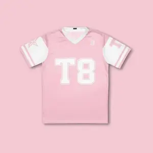 T8 Pink Football Jersey - Concert Outfit  Football Jersey Shirt, Fantasy Tee, Gift T Shirt 2025, Jersey Unisex T-shirt Gift, Unisex Fit, Shirt for FansGift