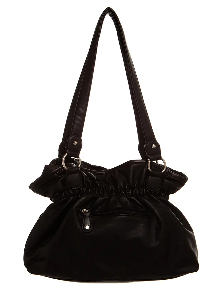 バッグ alfredBANNISTER/leather shoulder bag Y2K Retro/Y2K Fleur De Lis Vegan Leather Shoulder Bag with Laces