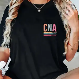 100%25 Cotton Vintage-Inspired CNA T-Shirt for Nursing Assistants - Comfy, , - Perfect Gift for Healthcare Professionals