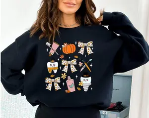 Spooky Halloween Dentist Shirt, Dental Halloween Shirts, Matching Halloween Dental T-Shirt, Dental Hygiene Sweatshirts, Dental Office Tshirt