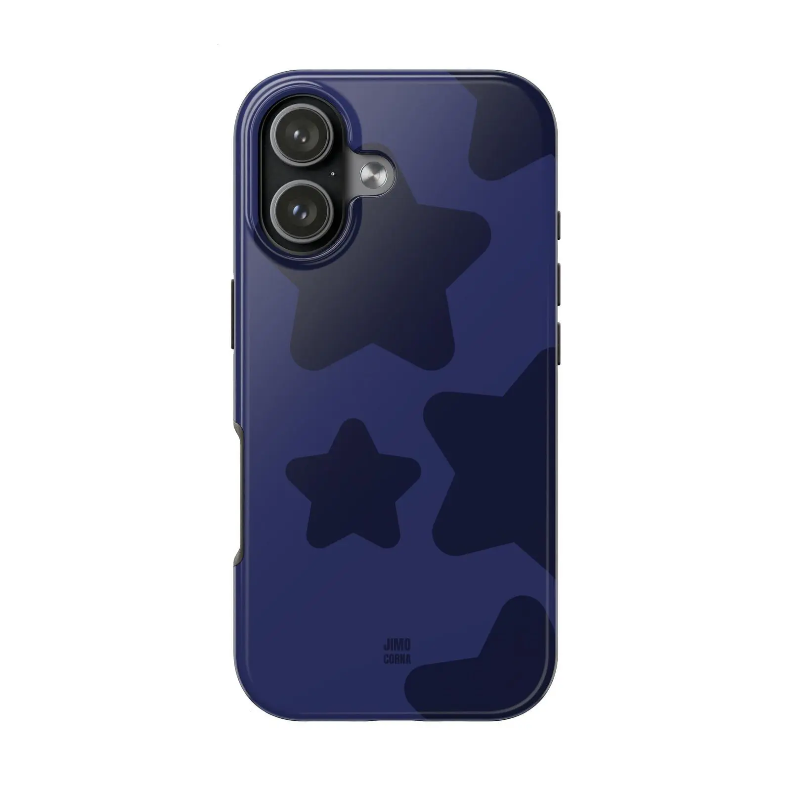 Navy Blue Bold Stars for iPhone 16 Pro Max Case 17 16 15 14 13 12 11, Summer Phone Case, High Quality Case, Teenage Girl Gift