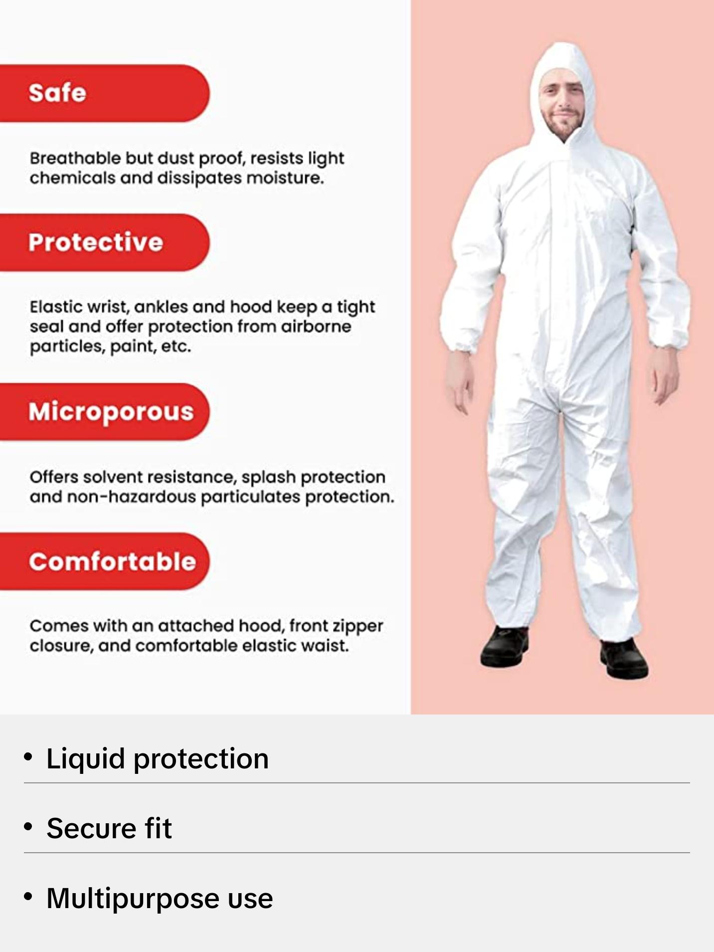 Disposable Microporous Coated Coverall Suit