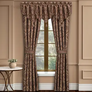 Odette Crimson Window Panel Pair