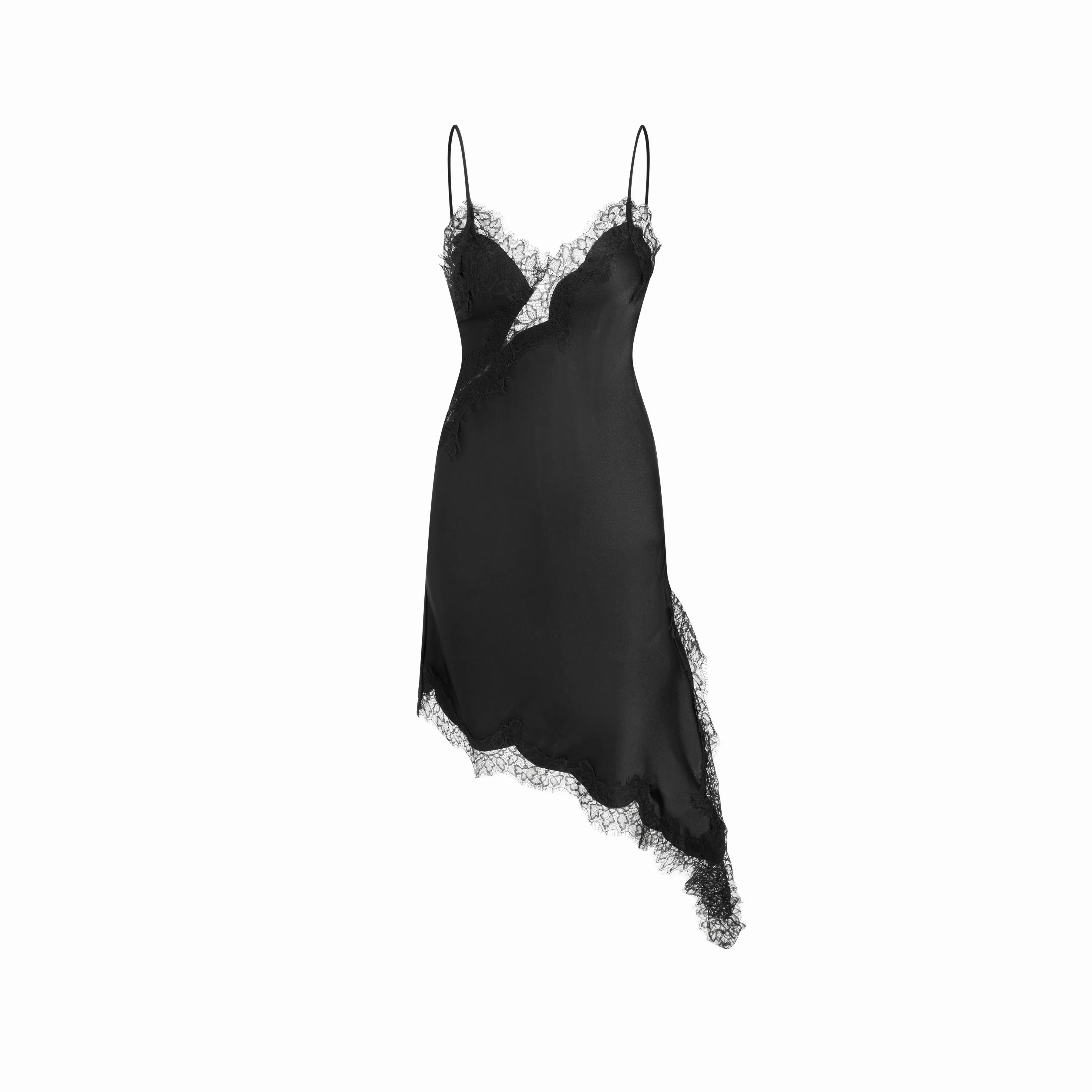 Cider Satin V-neck Lace Trim Asymmetric Hem Midi Dress SwimWeek - TikTok Shop Cider Satin V-neck Lace Trim Asymmetric Hem Midi Dress SwimWeek - TikTok Shop
