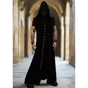 WRAITH ROBE - HEAVY BLACK COTTON - only 1 left - size XXL.
