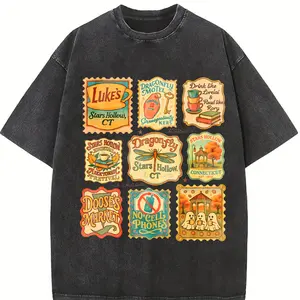 Comfort Colors Stars Hollow Connecticut Stamp Vintage T-shirt Lukes Diner Vintage Gilmore Girls No Cell Phone Dragonfly Inn Stars Hollows TV Show Gift Idea
