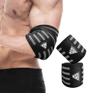 Elbow Wraps for Weightlifting, Elbow Straps for Weightlifting Gym Men Women - Elbow Support Sleeve for Weight lifting Bench Press,   & Powerlifting