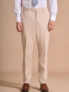 Azazie Carter Classic Fit Tailored Wedding Groomsmen Formal Cotton Linen Blend Pants