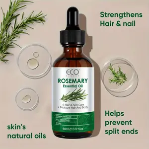 60 milliliters of basil essential oil. Basil and basil essential oil are used for splitting hair, and can also be applied to the face, hands, feet, body, and moisturizing light coffee color Aromatherapy