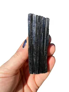 Raw Black Tourmaline Log - Rough Black Tourmaline Stone Crystal Healing