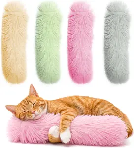 【SummerVibes】Catnip Cat Toys 4 Pack, Soft Cat Pillow Kicker Toys with Crinkle Sound, Interactive Cat Plush Toys for Indoor Cats and Kittens