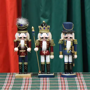 25cm Nutcracker Doll |   Christmas Holiday Gift |   European Living Room Home Decor, Ornament |   Wooden Cute Decorations |   Christmas Tree Hanging Ornament