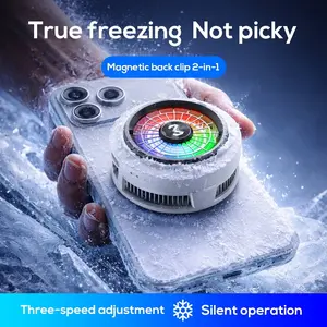 New Magnetic Semiconductor Phone Cooler, Silent Cooling Device, Portable Game Cooling Clip, Mobile Phone Heat Dissipation Tool, Powerful Cooling Fan