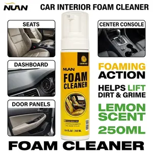 Interior Care by NUAN – Foam cleaner for leather, headliner, and plastic, keeps car interior spotless.-MY0522