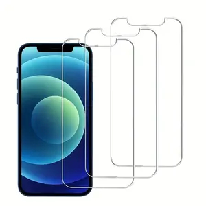 3pcs High Quality Tempered Glass for Iphone 11/12/13/14/15/16/17 Pro Max Mini Screen Protectors for Iphone 14 Pro XS Max 6 6S 7 8 Plus XR X Glass Premium Tempered Glass Screen Protector for Iphone - 3 Packs
