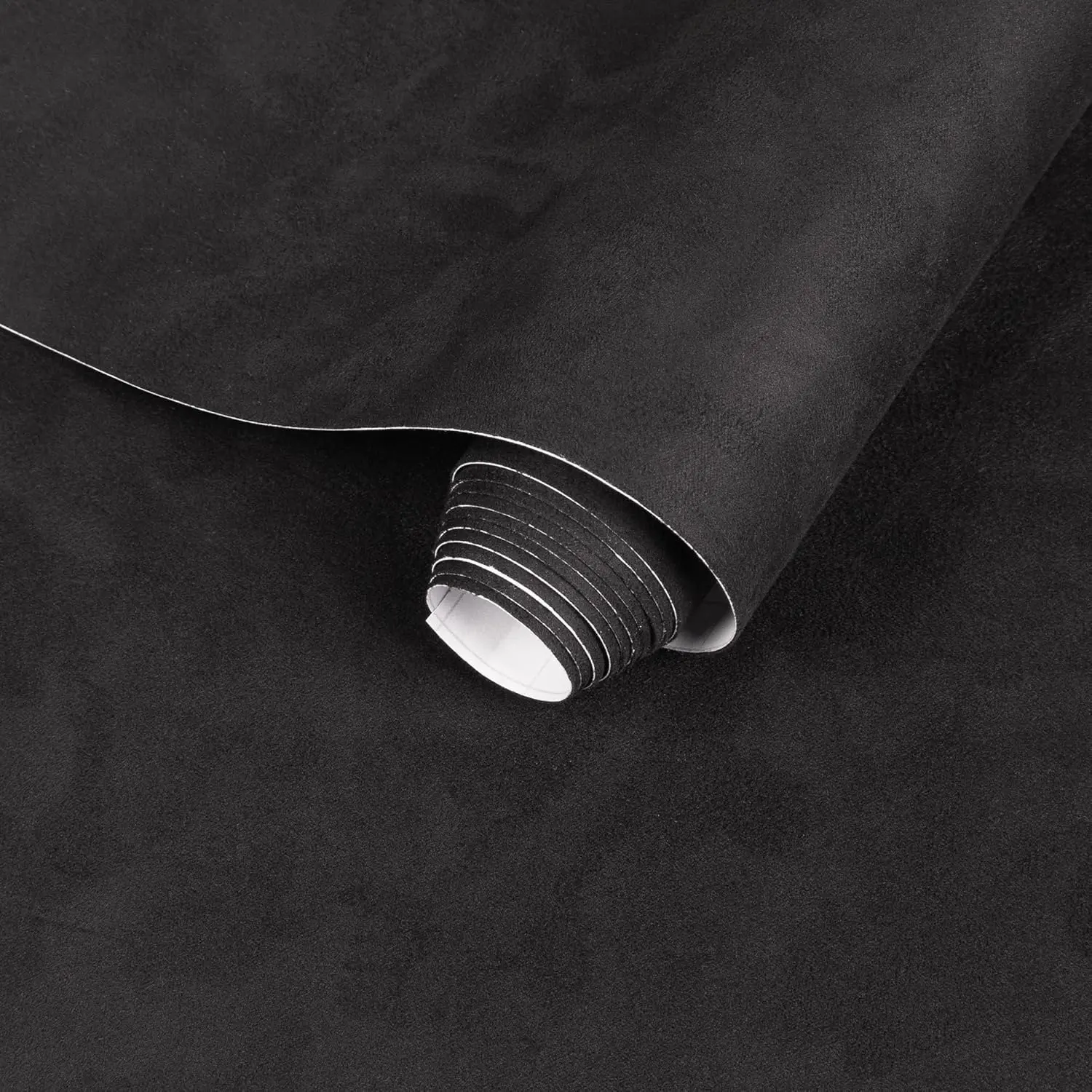 Suede Fabric Wrap Self-Adhesive Suede Wrap for Car Interior Stretchable DIY Vinyl Car Wrap Film for Steering Wheel Dash Door Panels and Home Decor