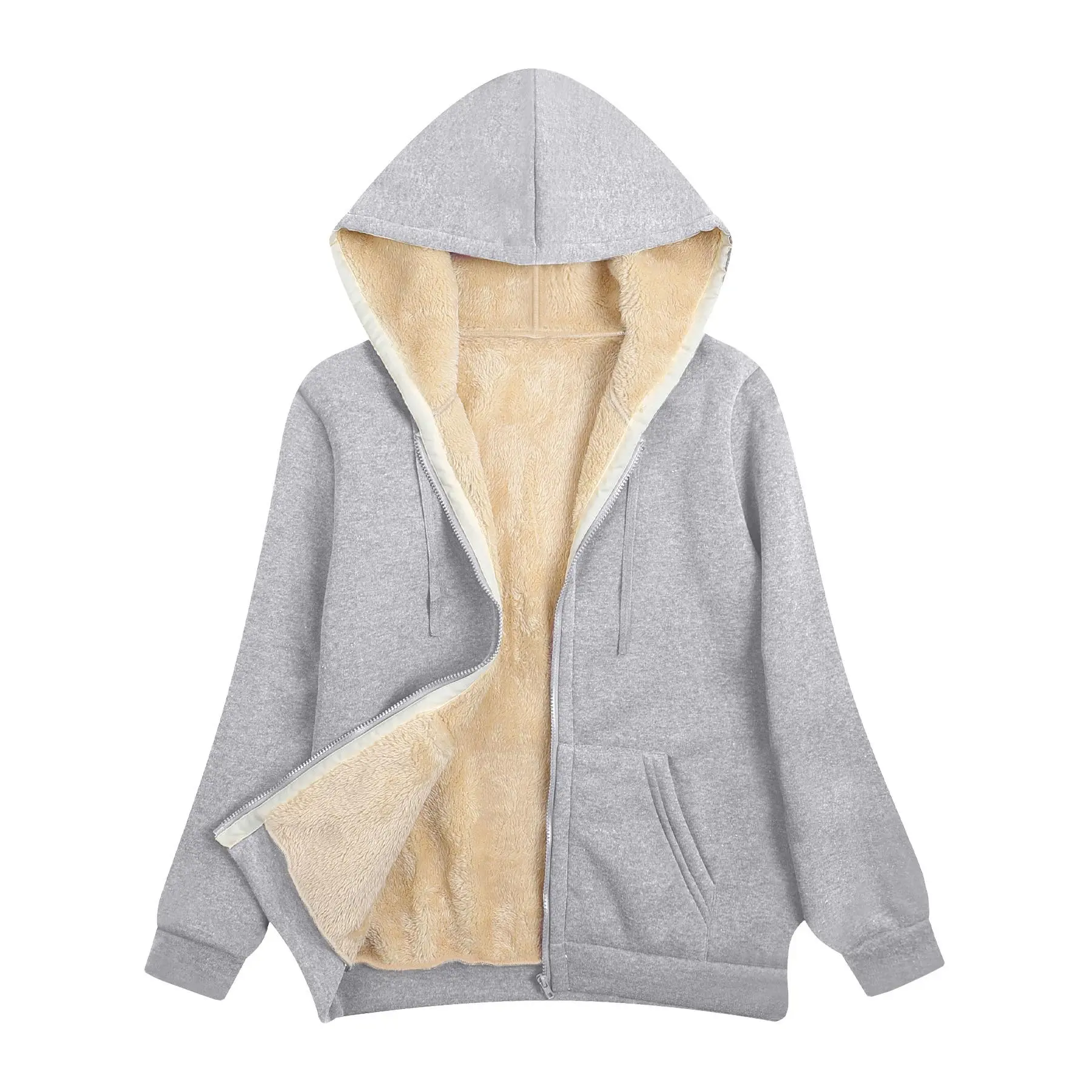 Light gray zipper
