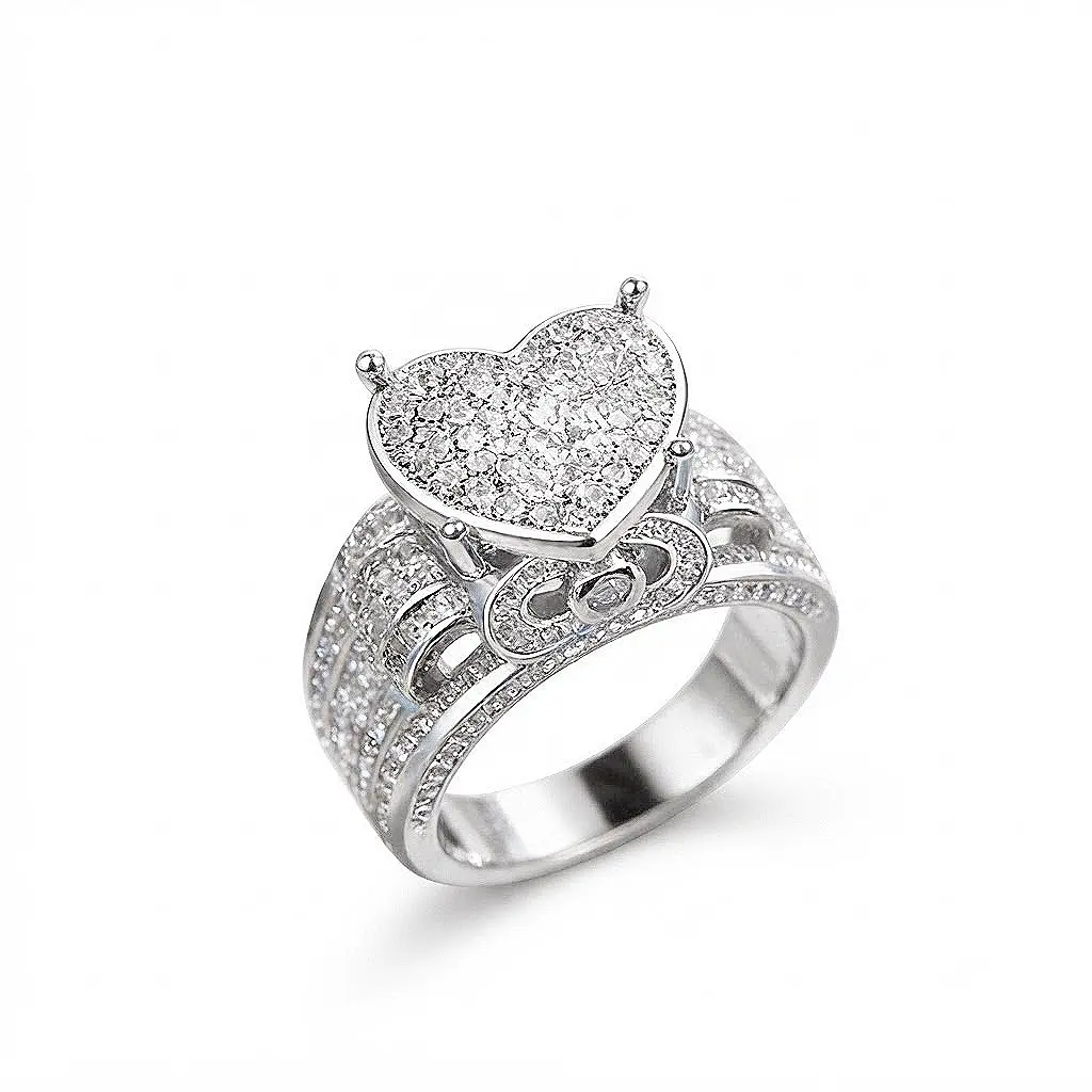A Super-Dazzling Ring A Highly Distinctive Affordable Luxury Engagement Ring Synthetic Moissanite