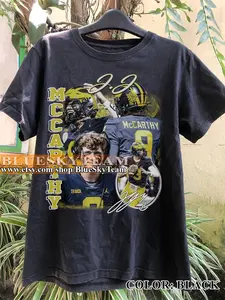 Vintage 90s Graphic Style JJ McCarthy T-Shirt, JJ McCarthy shirt, Vintage Oversized Sport Tee, Retro American Football Bootleg Gift