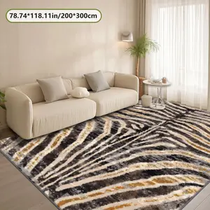 Soft Velvet Animal Print Rug, Household Decorative Rug, Home Decor Carpet for Living Room, Hallway, Bedroom, Entrance, Indoor Outdoor Holiday Decoration
