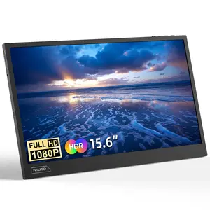 NIUTO Portable Monitor for Laptop 15.6 inch 1080p IPS 72 sRGB FHD 1920x1080 HDMI or USB C Computer VESA Display Travel Screen for MAC Mini MacBook Andriod Phone Xbox ps5 steam Deck Switch Monitor