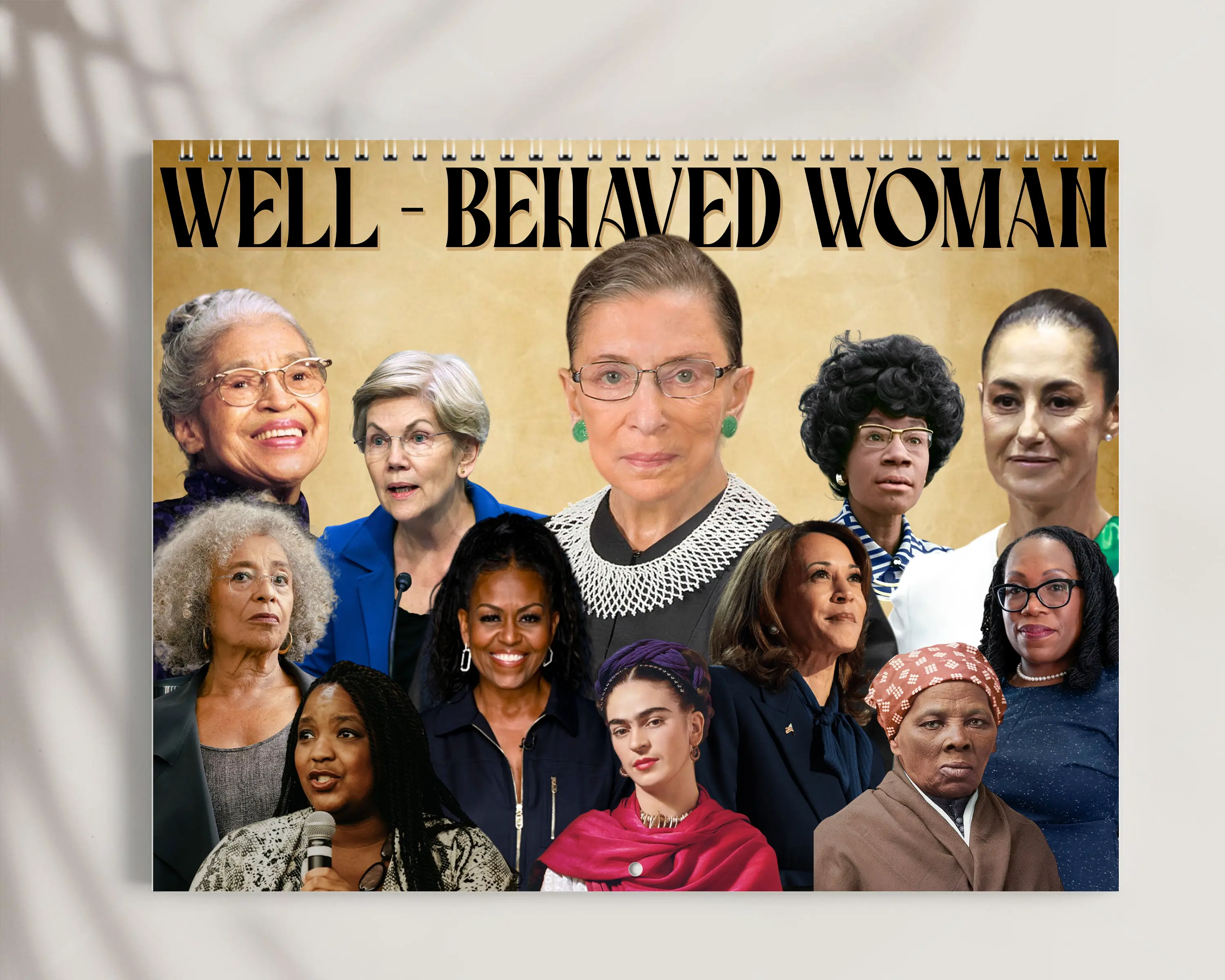 Feminist Calendar 2026, 2026 Well-Behaved Woman Calendar, Happy New Year Calendar, Fiminist Calender