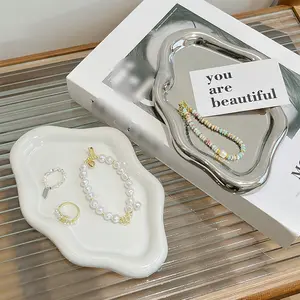 Summer Cloud Jewelry Tray for Small Spaces, Creative Organizer for Vanity, Fashion Bedroom Accessory and Storage Rack, Perfect Gift for Girls